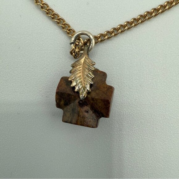 Dainty Wooden Cross Pendant Necklace - Picture 11 of 15